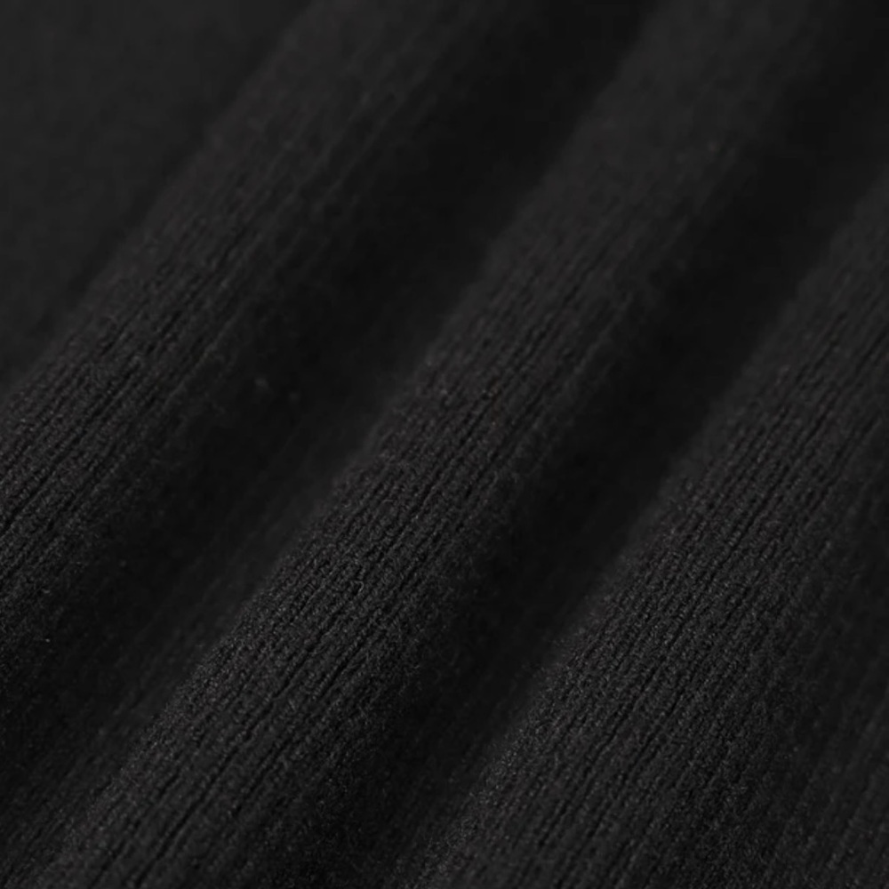 Rihoas Black Pearl Trim Bodycon Knit Midi Dress, Size M, NWT - Picture 7 of 7